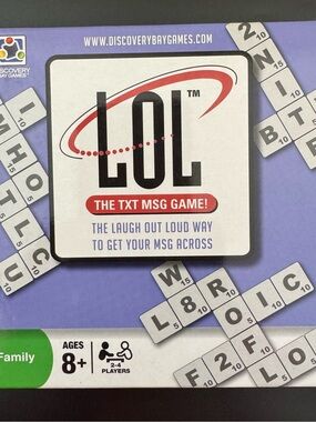 LOL The TXT MSG Game! Board Game, Family Game night, Game